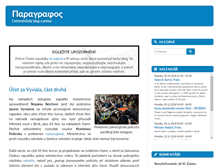 Tablet Screenshot of paragraphos.pecina.cz