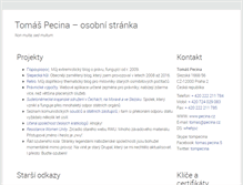 Tablet Screenshot of pecina.cz